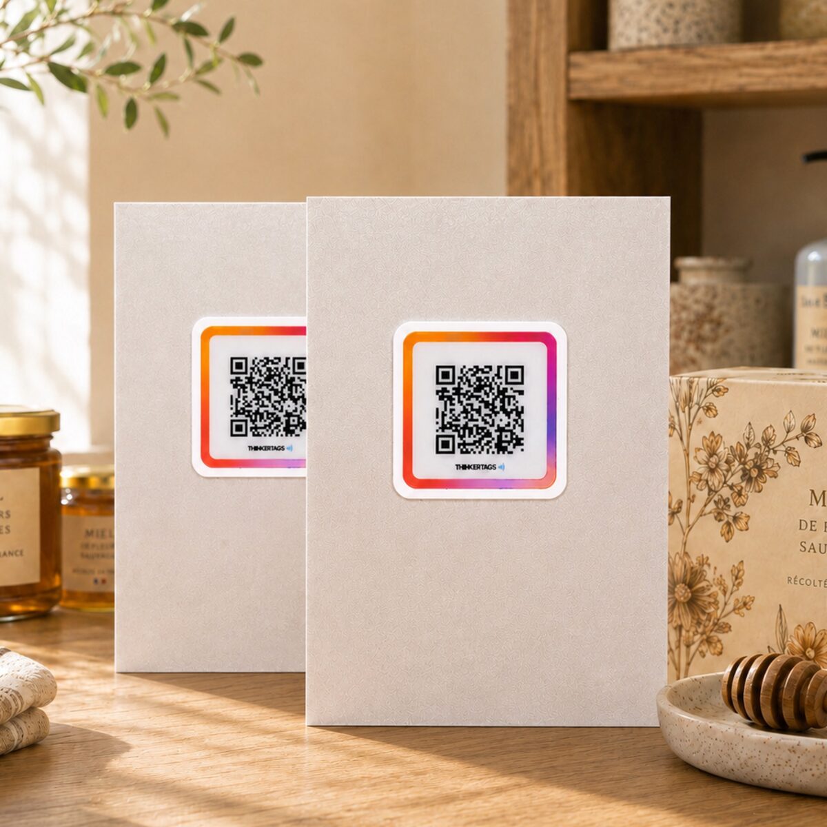 Opale de Feu — Autocollants QR Code